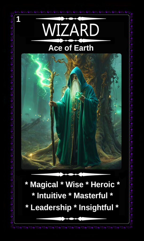 Mythical Oracle Cards Decks For Sale - Wizard - Ace of Earth