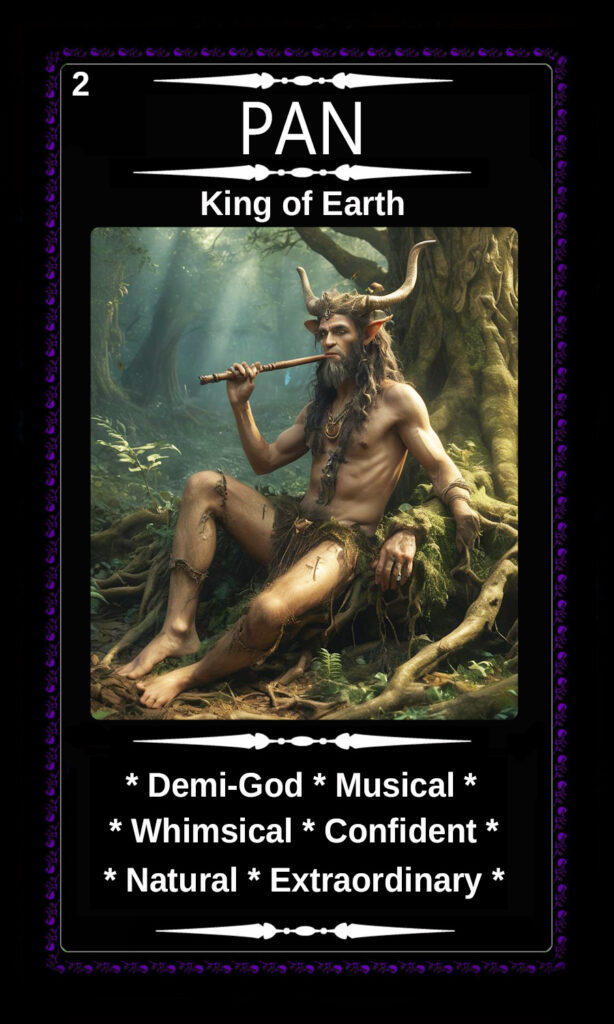 Mythical Oracle Cards Deck For Sale - Pan - King of Earth