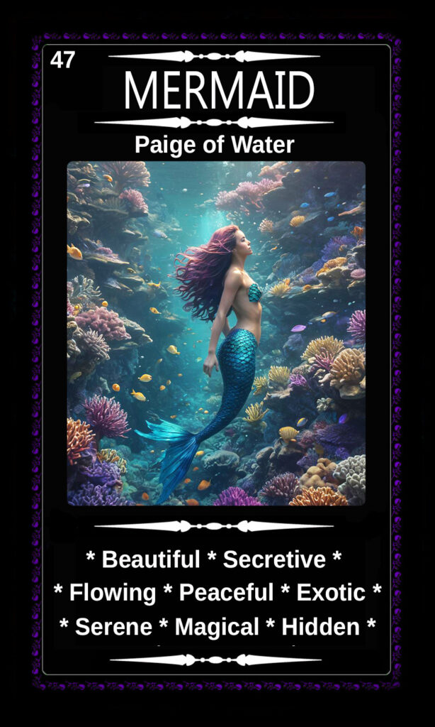 Mythical Oracle Card Decks For Sale - Mermaid - Paige of Water