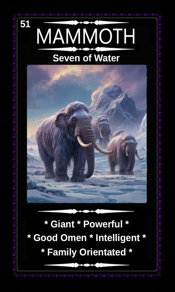 Mythical Oracle Card Decks For Sale - Mammoth - Six of Water