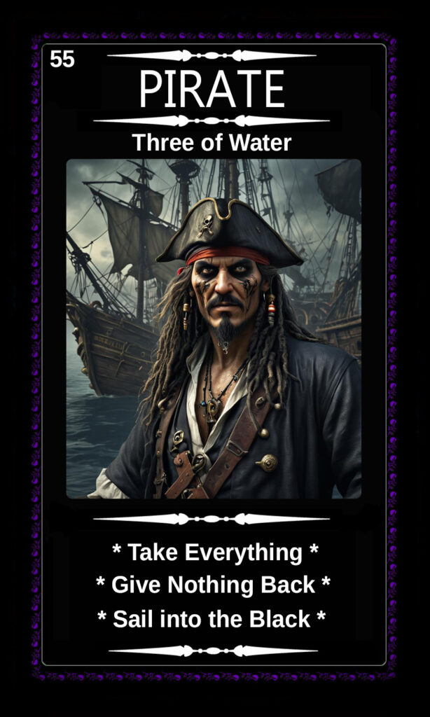 Mythical Oracle Card Decks For Sale - Pirate - Three of Water